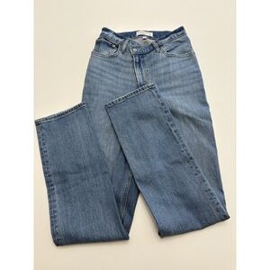 Women's Abercrombie And Fitch 90s Straight Light wash Jeans Ultra High Rise 25/0